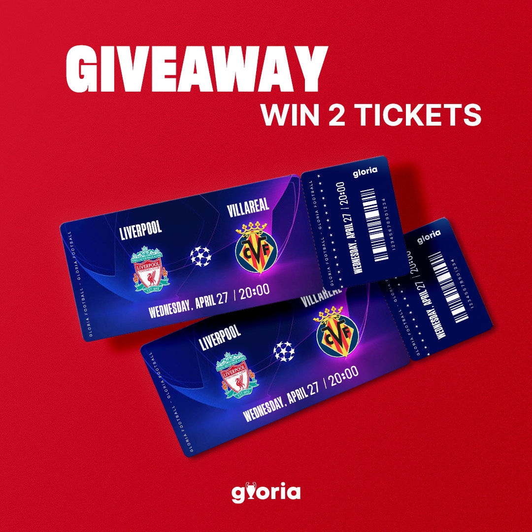 🚨We’ve teamed up with <a href="/gloriafootball/">Gloria</a> to giveaway 2 tickets to Liverpool v Villarreal on 27th April 🤯

Both tickets will go to 1 lucky winner 🎉 

How to enter:

1️⃣ Follow <a href="/GloriaFootball/">Gloria</a> 
2️⃣ Retweet

✅ You’re in!

📣 The winner will be announced on Gloria’s IG account
