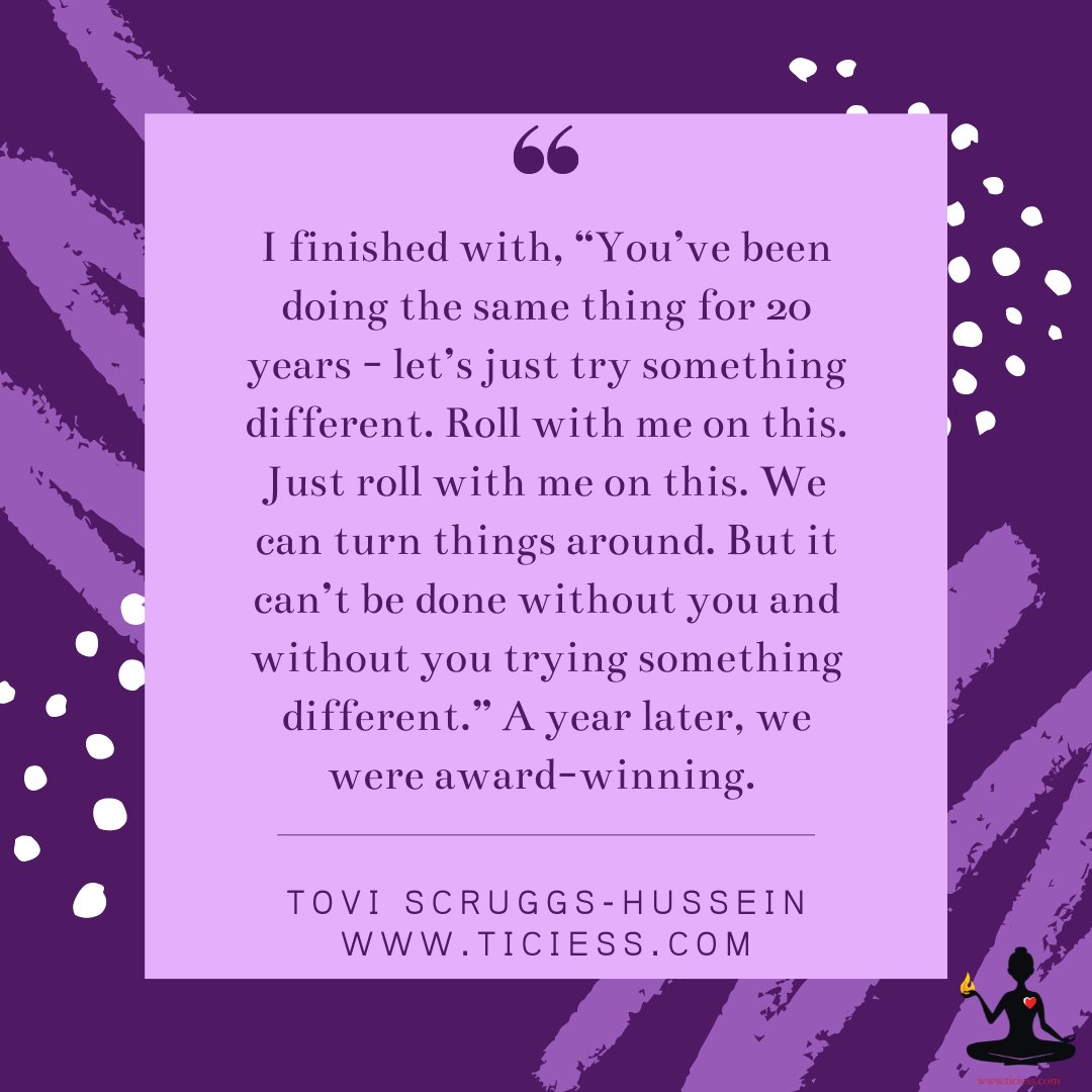 BEwithTovi's tweet photo. We Can Fix This
I let the teachers know: "We can turn things around. But it can’t be done without you and without you trying something different.” A year later, we were award-winning. 

For the rest of my thoughts, see the picture carousel.

#goddessatwork #courageousleadership https://t.co/r9LgpTpdOP