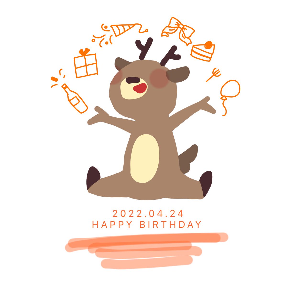 badikkichi's tweet photo. シカさんお誕生日おめでとうございます〜！🎉🎉 https://t.co/a0mUB6Ml8e