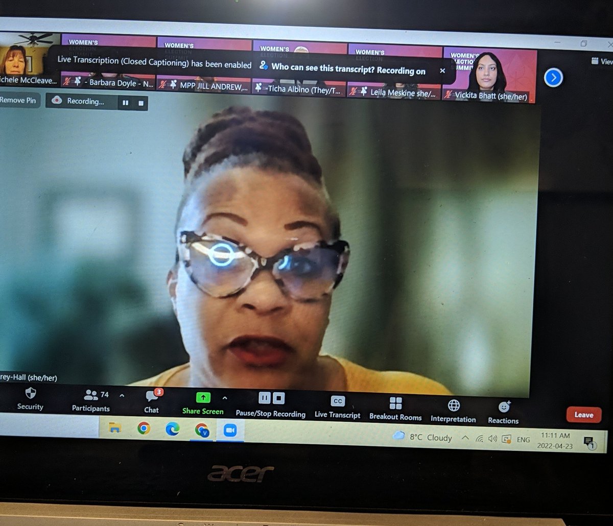 vickitabhatt's tweet photo. Gemma Grey-Hall speaking the truth. @fordnation cutting funding, freezing our pay and ignoring professions that are predominantly occupied by women. We must vote on June 2nd. #onpoli https://t.co/QYBJCtNksF