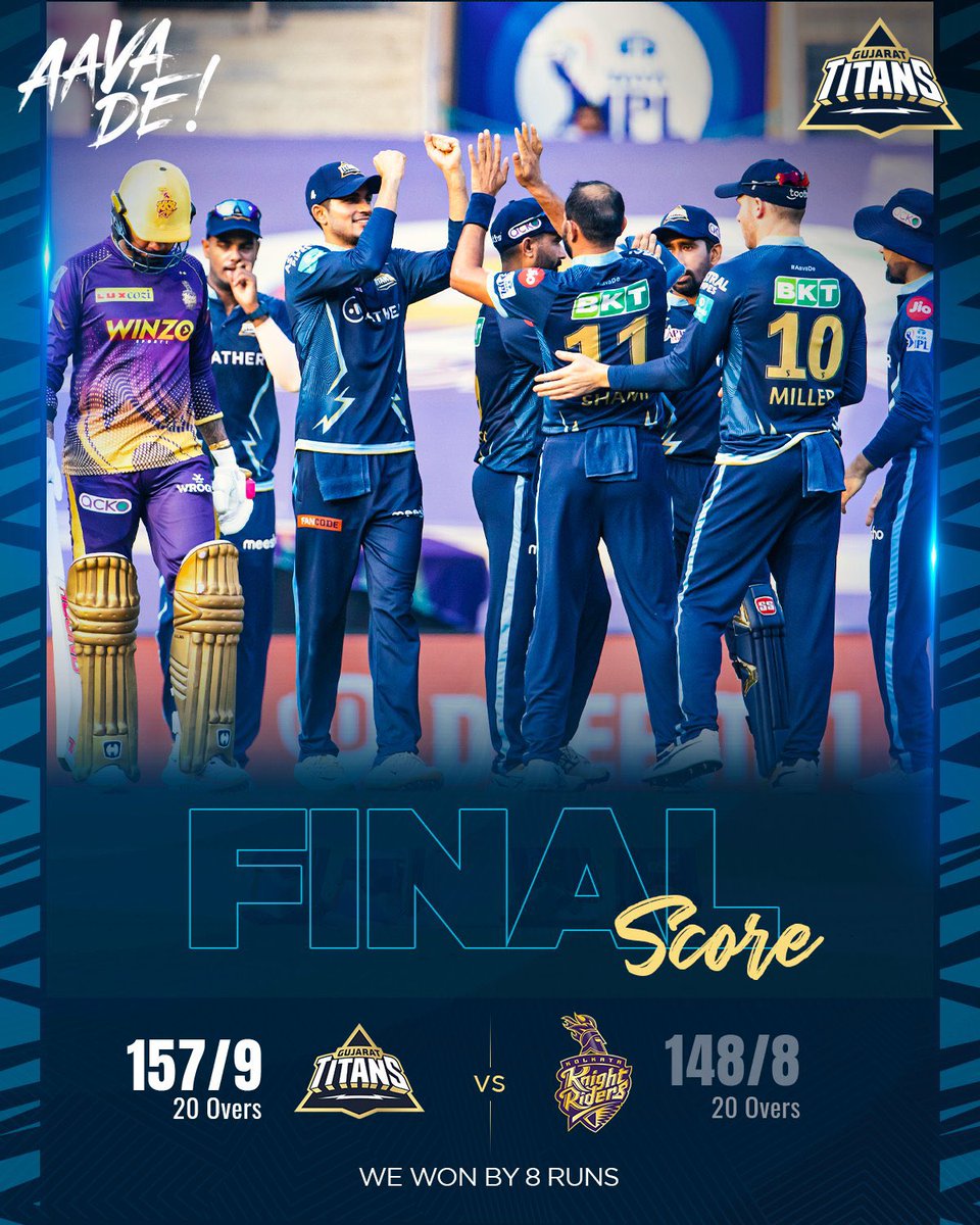 rashidkhan_19's tweet photo. Great team effort Happy to be contributing to the win tonight 🙌

Thank you for your love and support, 100 wickets in the @IPL but the hard work doesn’t stop 🙏

#KKRvGT #SeasonOfFirsts #AavaDe https://t.co/YVdq4Pga5S