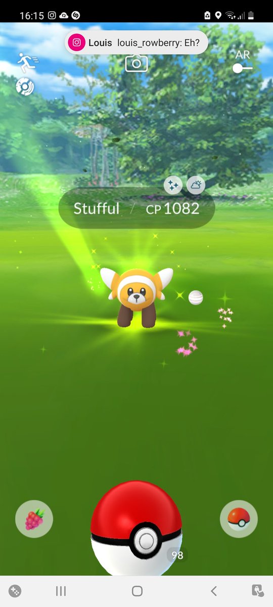 Hall0w0lf's tweet photo. @Shinyshanaya I went on the get it few snuffels an I get a shiny on the 1st one I clicked on! Ahh I'm so happy 😊 https://t.co/iTF3UfKg8S