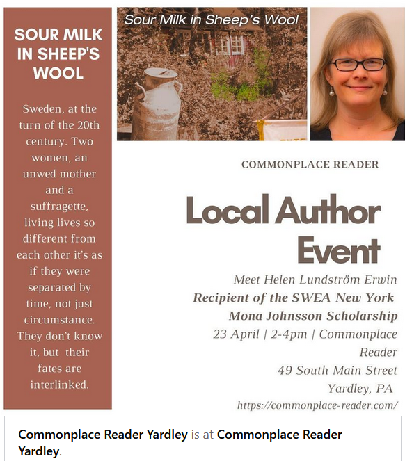 Helensbooks's tweet photo. Brownies are ready and the sun is coming out!
Looking forward to seeing everyone. #CommonplaceReader #YardleyPA #AuthorEvent #Herstory #History Join me at 2 pm. https://t.co/aPnRRO9L5a