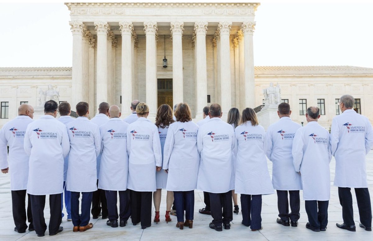 drsimonegold's tweet photo. We never stopped fighting for you, the American people.

We were the physicians who first dared to speak the truth and stand up against the erosion of freedom. https://t.co/XlXsUCB6gb