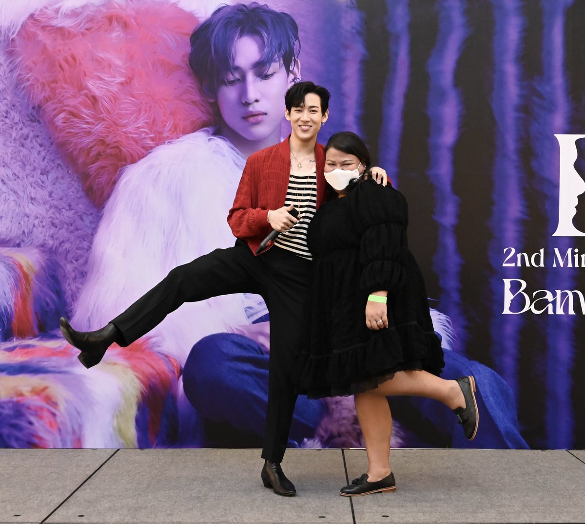 IamTantane's tweet photo. ที่มาของ "ท่ายกขาของเราไม่เท่ากัน"
แบมลู้กกกกกกกก 😅😅 
@BamBam1A  #BamBam 
#BamBamXFansignevent2022 https://t.co/O5h8lQ9qGX