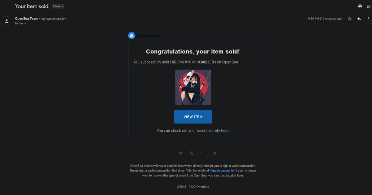 HIROMI #10 has Sold! thank you very much bro <a href="/PowerPixelNFTs/">PowerPixel</a> for always support me
 🙌🦊🔥🔥

#NFT #NFTS #NFTart #NFTcollector #NFTartists #NFTgiveaway #NFTcommmunity #azuki #nftcollectors #nftgallery #samuraiart #PolygonNFTs #openseaNFT #NFTdrops #cryptocurrency #NFTsales