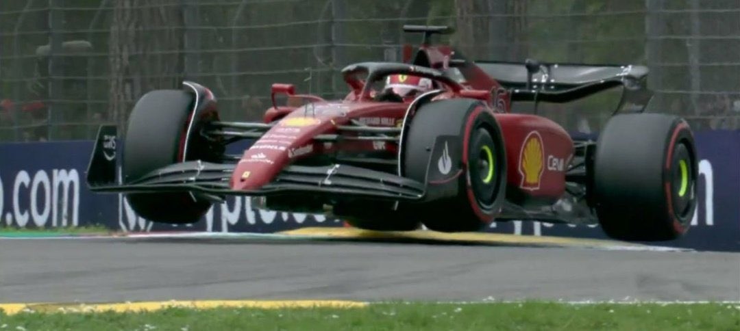 f1aholic's tweet photo. Leclerc: “It's still a front row start. We struggled with the tyres at the end, so we need to analyse that for tomorrow. The main race is tomorrow.”
#F1 #ImolaGP #ScuderiaFerrari https://t.co/H2fJUtZGsG