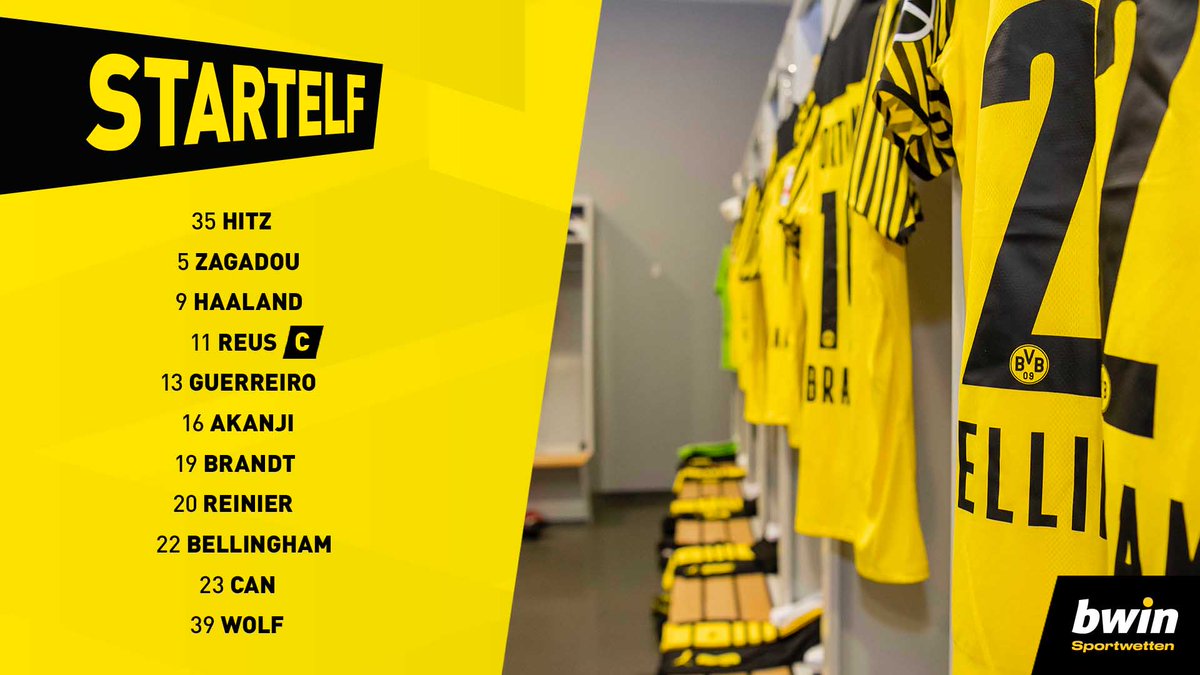 BVB's tweet photo. 🔛 Unsere Startelf für #FCBBVB! https://t.co/lRu5sx2hfm