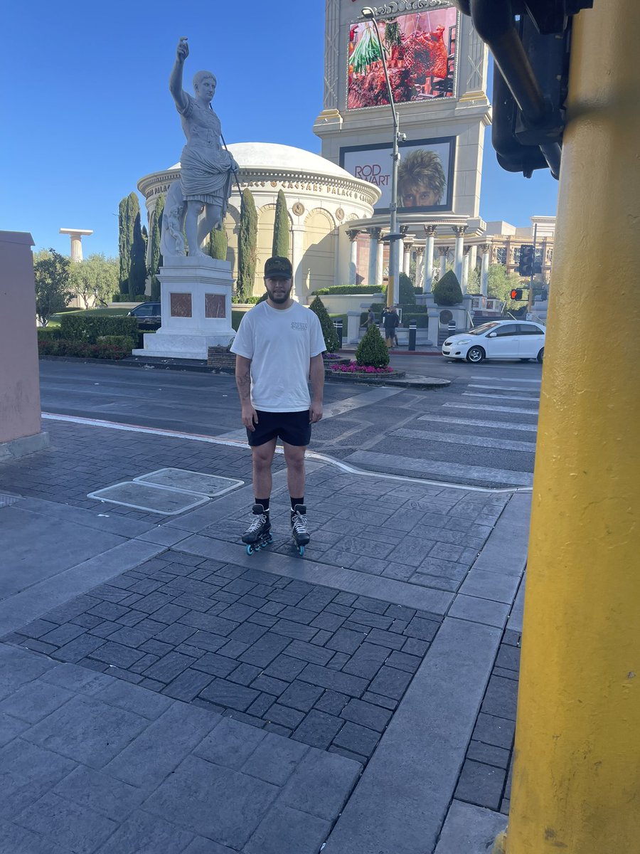 cowboyz18's tweet image. We are the only ones roller blading on the strip