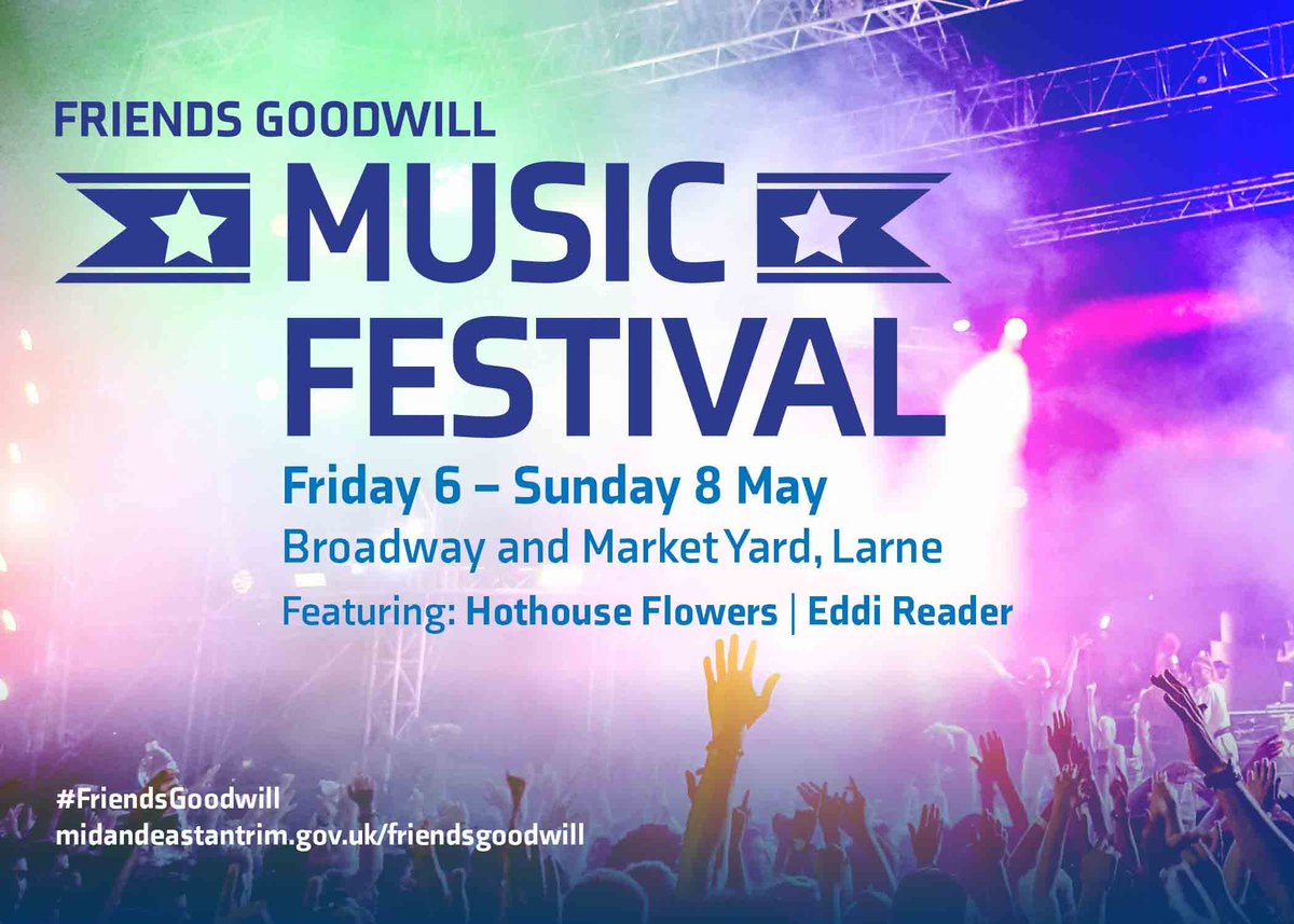 Friends Goodwill Music Festival in Larne with Hothouse Flowers and Eddi Reader <a href="/herobelfast/">johnny hero</a> <a href="/DaisieConway/">Daisie Conway Music</a> <a href="/themusicyard/">THE MUSIC YARD LARNE</a>