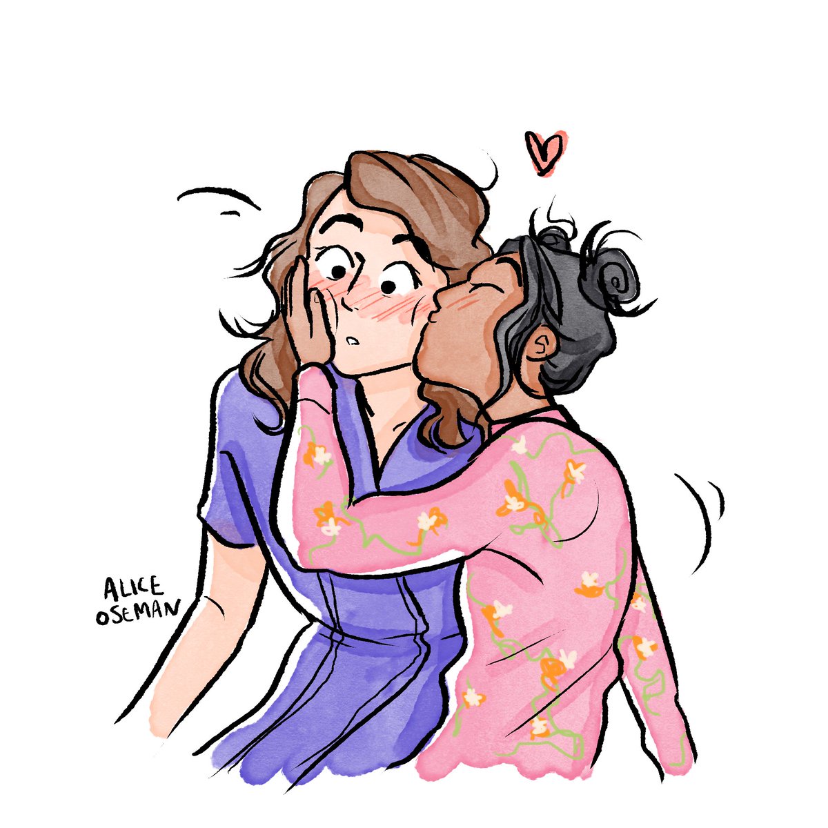 In honor of both #Heartstopper coming out AND <a href="/ingridnwgm/">Ingrid Nixie</a> getting gay married yesterday I think it’s only appropriate I repost the <a href="/AliceOseman/">Alice Oseman Updates</a> commission I got Ingrid in 2017 of the wonderful gay web series we wrote together!!!