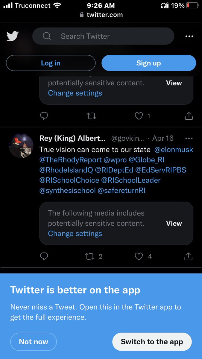 govkingINRI's tweet photo. “ThEy ArE NoT SiLeNcInG RePubLiCaNs” yet #twitter is making sure no one sees my post !! I wish the truth app worked! @Twitter @TheRhodyReport @DanYorkeShow @rigopchairwoman @DonaldJTrumpJr @gop4senate2022 @RhodeIslandGOP https://t.co/oxUpoQyOYG