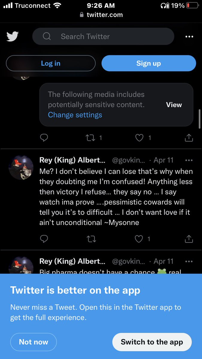 govkingINRI's tweet photo. “ThEy ArE NoT SiLeNcInG RePubLiCaNs” yet #twitter is making sure no one sees my post !! I wish the truth app worked! @Twitter @TheRhodyReport @DanYorkeShow @rigopchairwoman @DonaldJTrumpJr @gop4senate2022 @RhodeIslandGOP https://t.co/oxUpoQyOYG