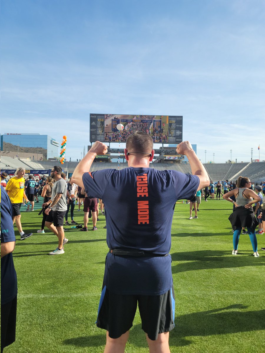 rnovack82's tweet photo. 18th Annual Pat's Run in the books at ASU's Sun Devil Stadium. As always, "Reppin" the #CuseMode 🇺🇸🪖🍊
@SyracuseOVMA @Cuse @pattillmanfnd https://t.co/Z95IX9kreb