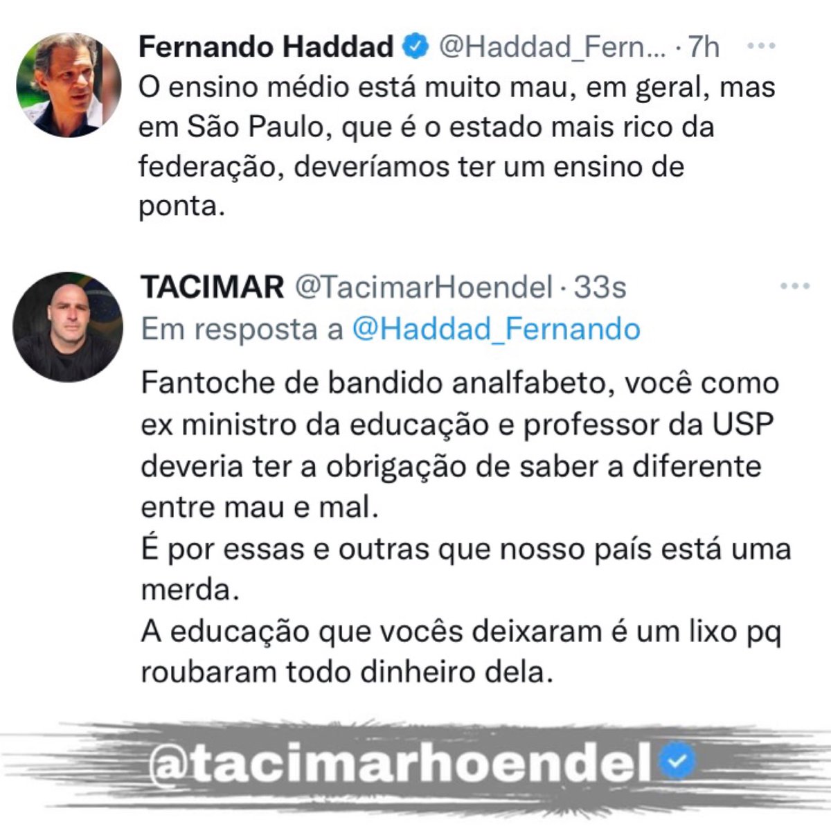 TacimarHoendel's tweet photo. Essa é a educação Paulo Freire do PT. https://t.co/0sbIJKBq3k