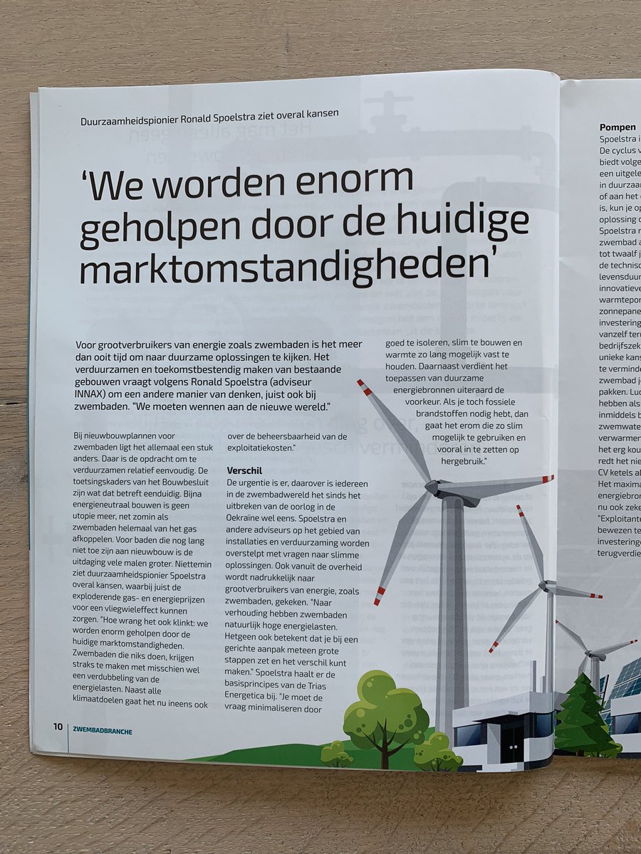 RonaldSpoelstra's tweet photo. Een heldere bijdrage in Zwembadbranche no 83!
Bestaande #sport accommodaties moeten gasverbruik sterk verminderen. #exploitatie problemen alom. Bij #Swimfun #Joure als voorbeeld #verduurzaming @INNAXie @Hellebrekers_bv @zwembadbranche #manegemiddelsee https://t.co/8Z1Dcsxd5v