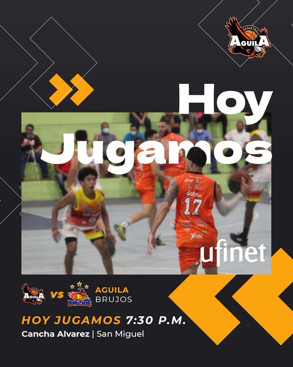 🏀HOY SE JUEGA 🏀

La cita es en Cancha Alvarez 
🗓: Sábado 23 de abril  
⌚️: 7:30pm
🏷: $3.00. 

A Romperlas💪

#SomosAguilaBKB