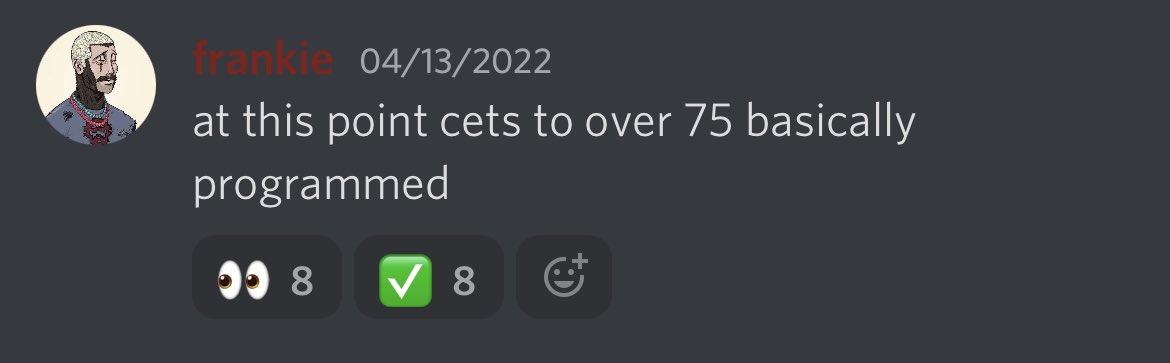 frankdegods's tweet image. hello @CetsOnCreck community. 

congrats for all the success

thank you for breathing life &amp;amp; fun into our ecosystem.

you are changing this space for the better.