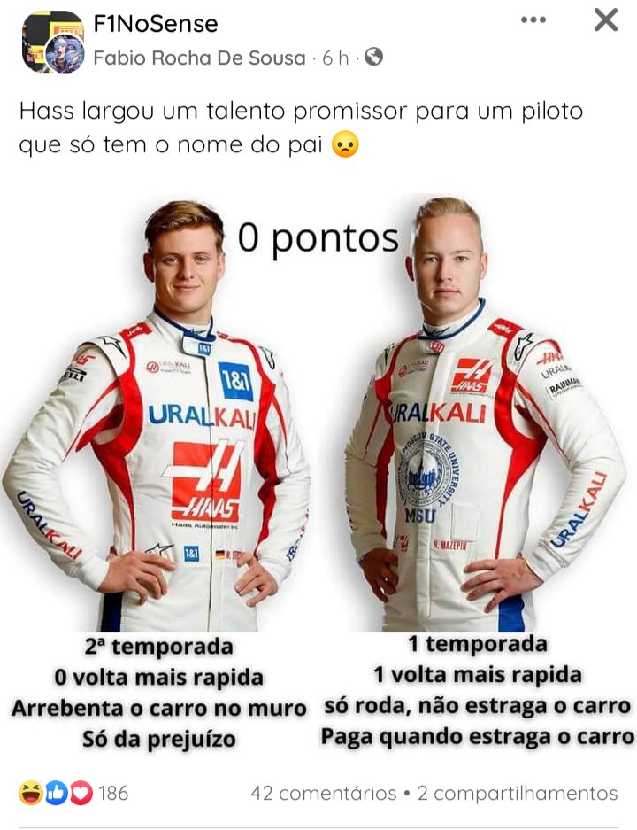 Não Entendo Nada De Fórmula 1 tweet media