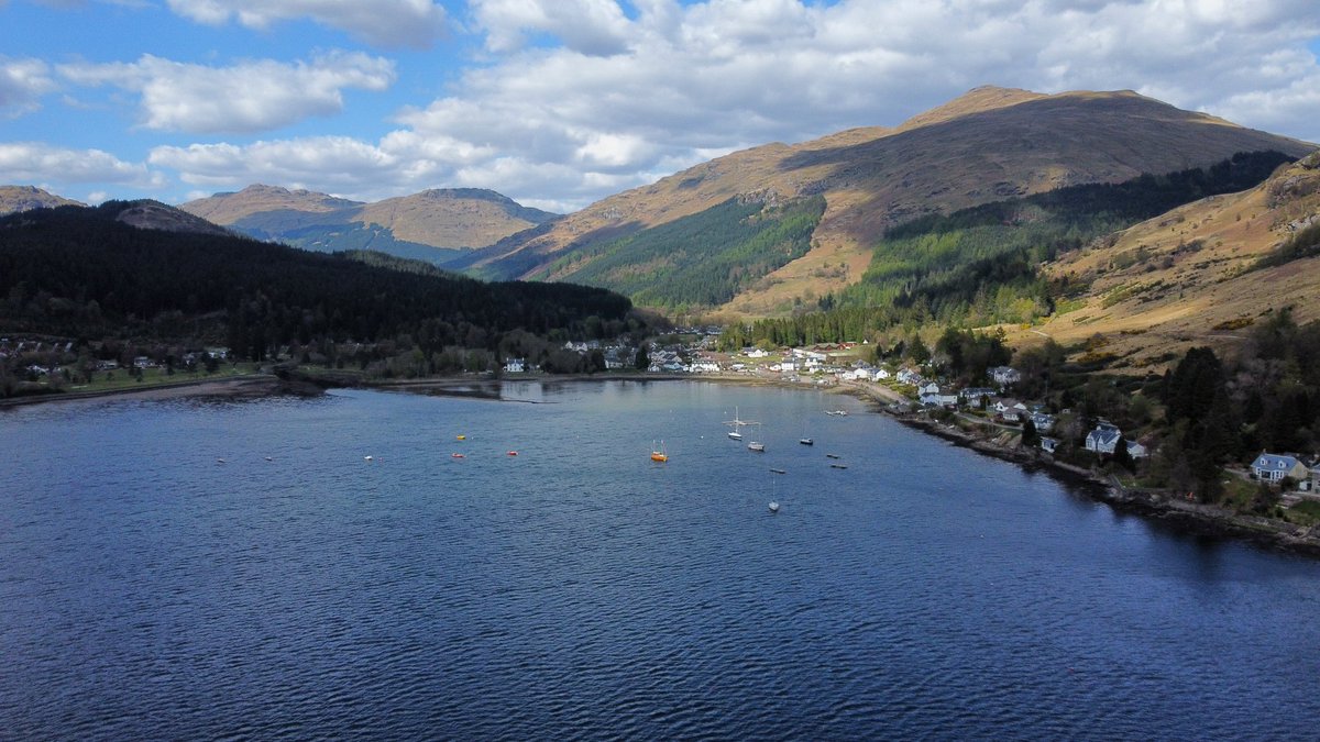 stupatterson's tweet photo. #LochGoil #breathingspace #scotlandmagazine #hiddenscotland #dronephotography https://t.co/ALpkK55Fg4