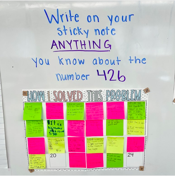 teacher2teacher's tweet photo. How often do you ask your Ss open-ended questions like this one? 

(Via @missmcraesteachingtales on Instagram) #iteachmath #mathstratchat #TeacherTwitter https://t.co/WDU1SFV3Hv