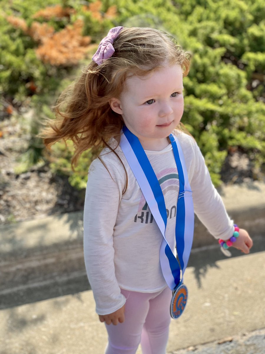 Elizabeth got her first race bib &amp; first medal this morning at the <a href="/WTCCFoundation/">Wake Tech Foundation</a> Footsteps for Bright Futures race. Appreciative to all who participated in support of our <a href="/waketechcc/">Wake Tech</a> <a href="/WakeTechFBF/">Wake Tech FBF</a> program for students who have been in the foster system. #reachandrally #waketech