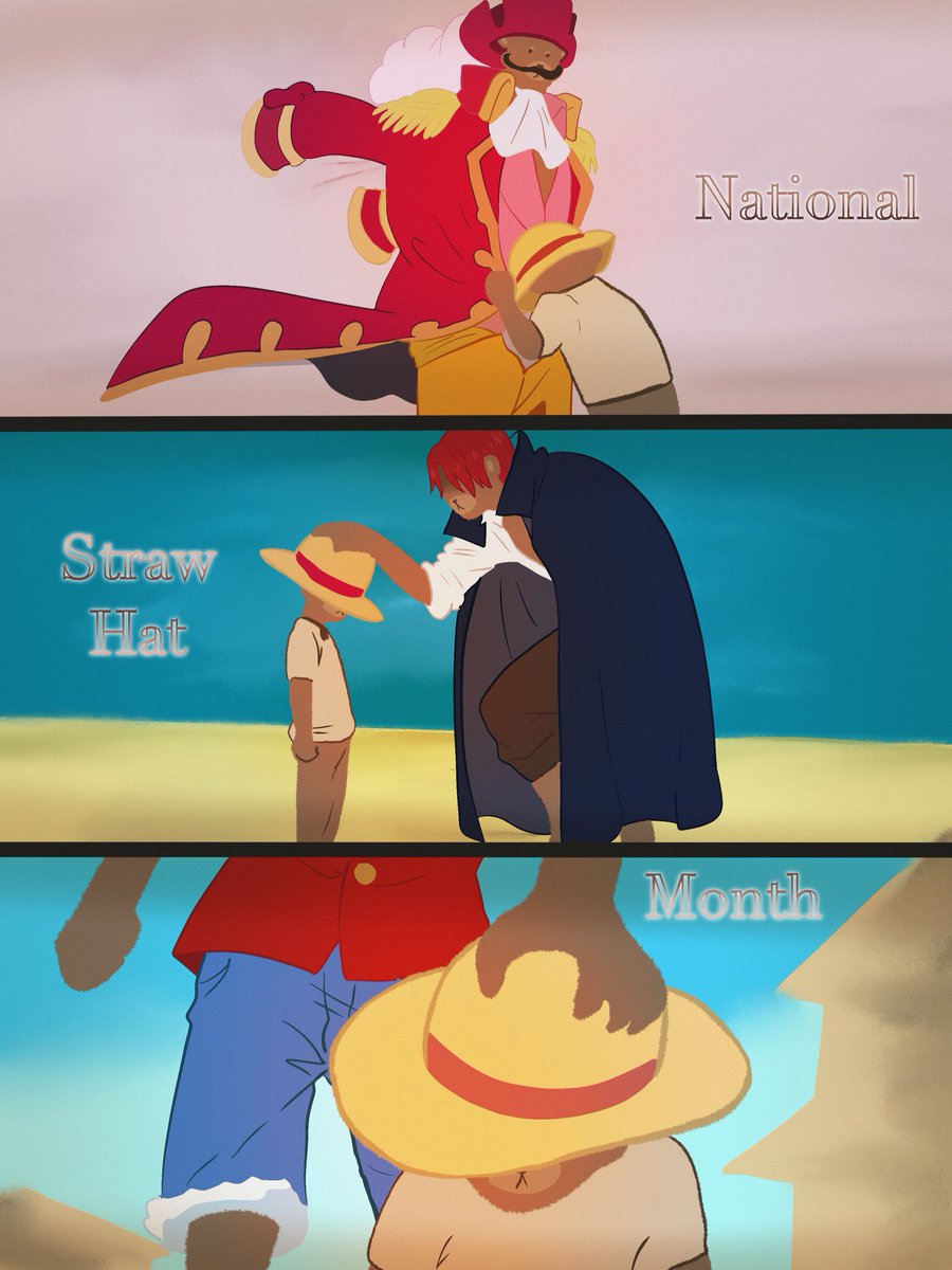 Project_BEAR's tweet photo. April is Straw Hat Month!
1. Do you have any cute Straw Hat photos?
2. Do you get the reference in our comic?
#StrawHatMonth https://t.co/EBVa0nshWu