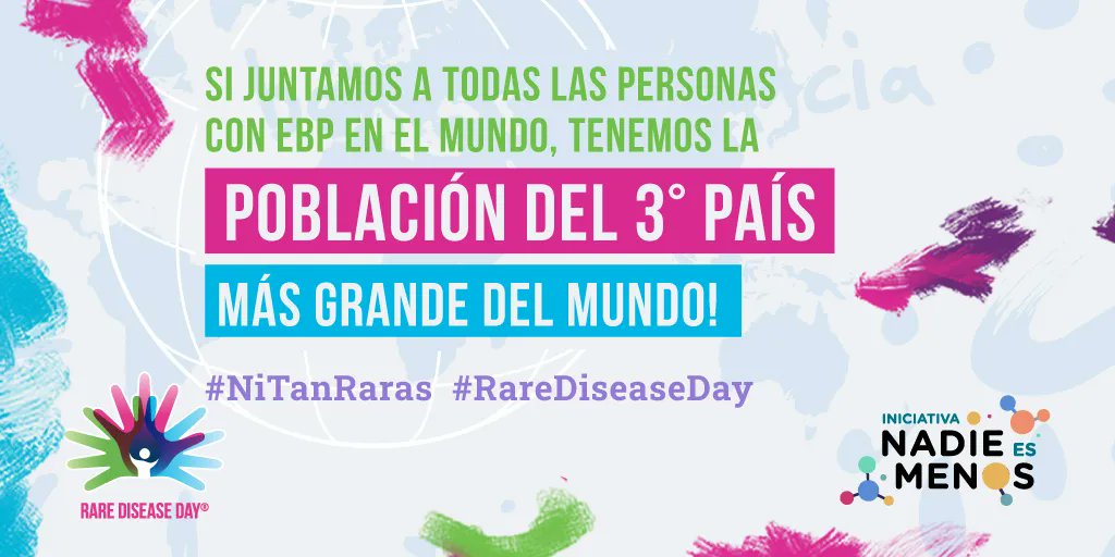 Aunque la prevalencia es baja, si juntáramos a todas las personas que vivimos con una de ellas ¡tendríamos la misma población que el 3° país más grande! 🌎
#NadieEsMenos #NoDejarANadieAtrás