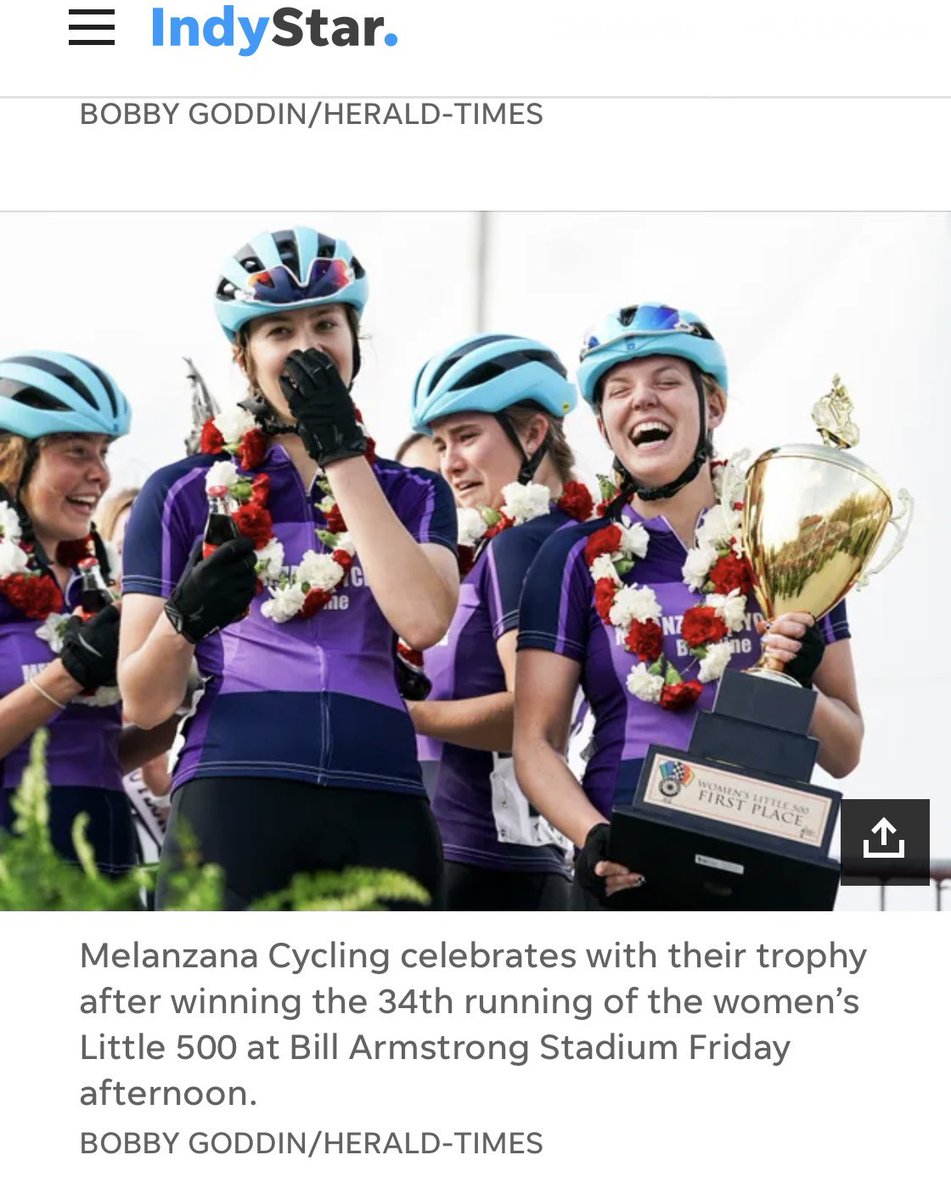 bctrojantennis's tweet image. Congratulations to @BishopChatardHS alumni @_abbyteed for winning @Little500_IUSF @IUBloomington!! That’s huge, so many miles in those legs—way to go Abby! 🏆 🚴‍♀️ 🥇