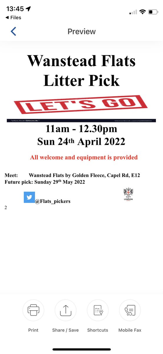 Flats_Pickers's tweet photo. It’s a forecast of bright sunshine, a shower of litter and a sprinkle of friendly chat. Join us tomorrow 24th April 11-12.30.  Meet #WansteadFlats opposite Golden Fleece, Capel Road #E12 #E11 #E7 https://t.co/VWp9J3loPp