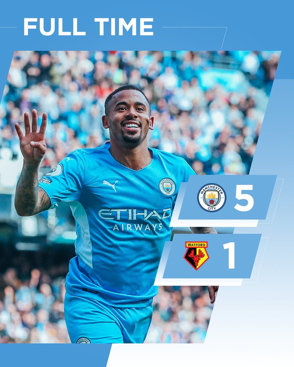 Gabriel Jesus Scores Four Goals As Manchester City Run Riot Against Watford Barrhead News