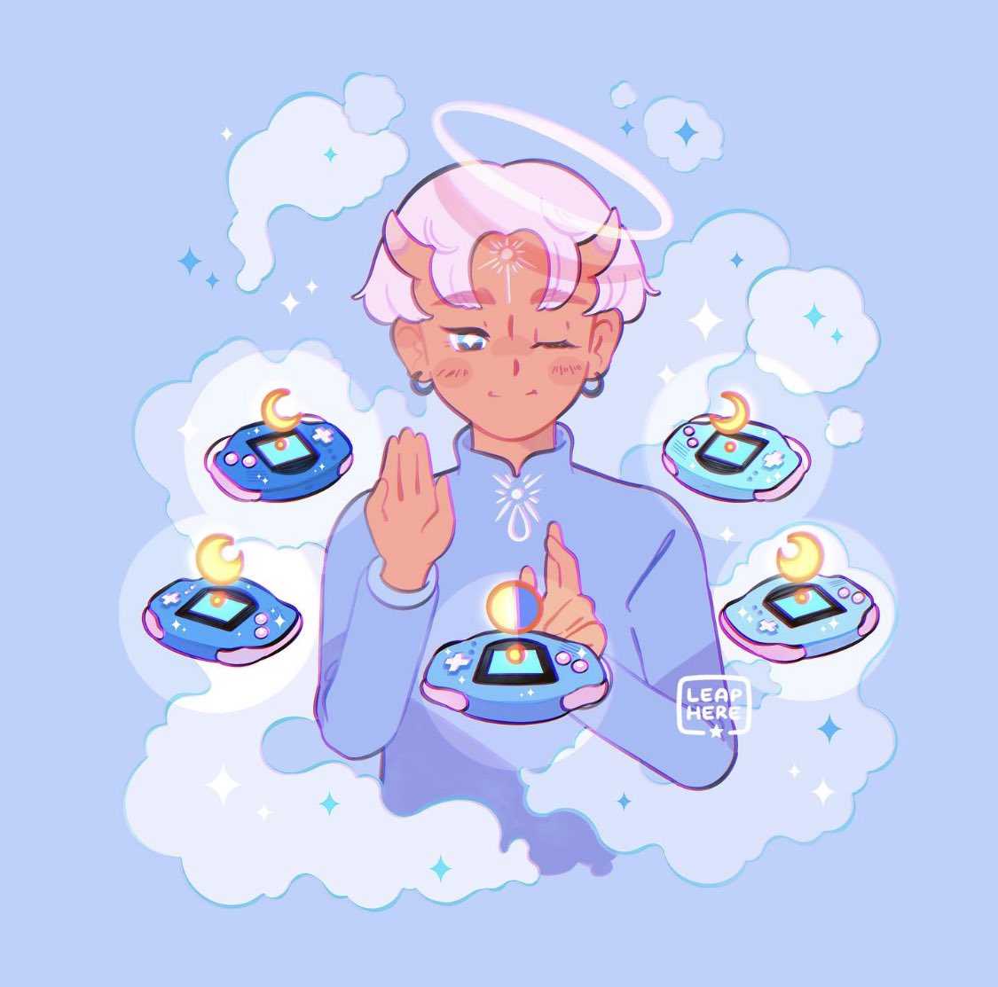 「Demidevil 🌖🌗🌓🌔 」|✧ Leaphereのイラスト