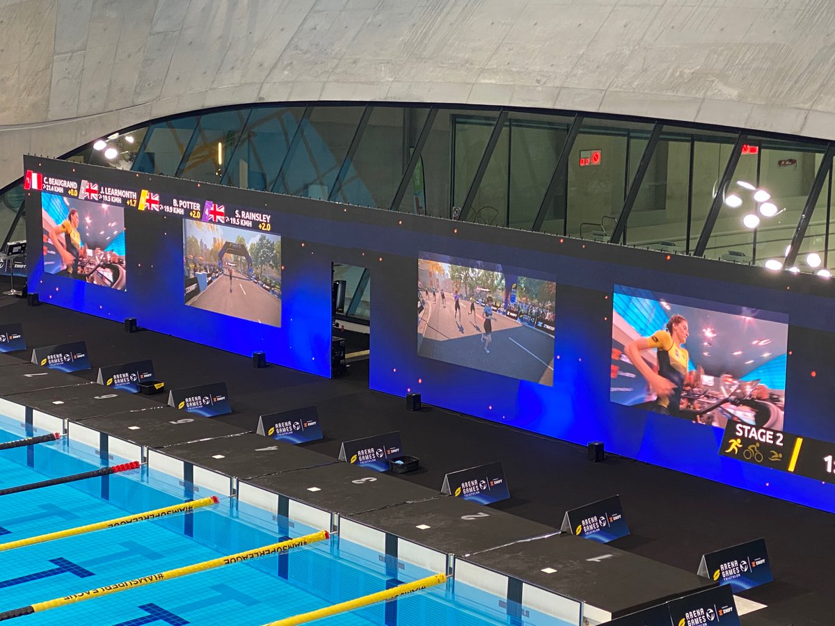 bellyboo27's tweet photo. Superleague… but triathlon! Incredible athletes in the @SuperLeagueTri @AquaticsCentre 🏃🏻‍♀️🏊🏻‍♀️🚴🏽

#sportingsaturdays https://t.co/qZcBISM9pU