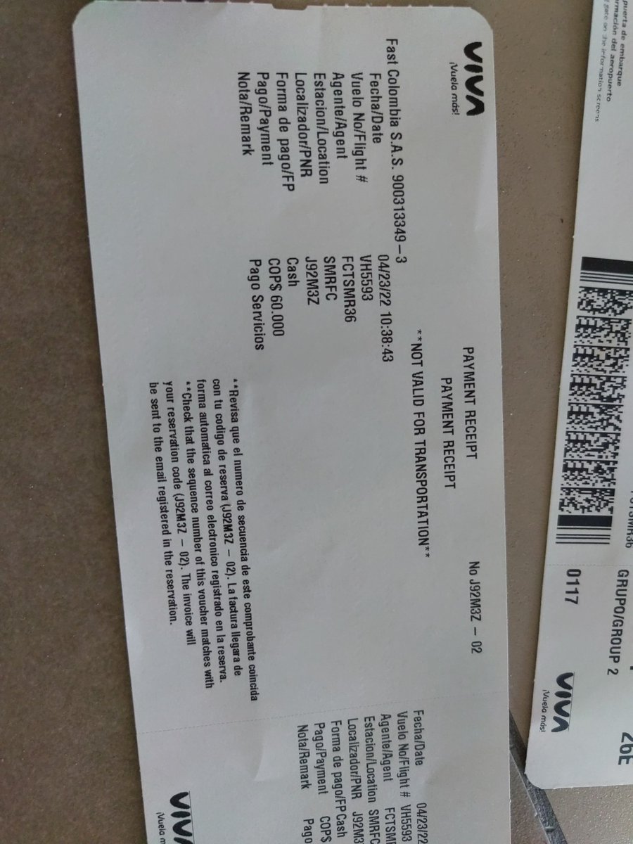 SepulvedaManuel's tweet photo. Señores @sicsuper necesito poner denuncia/demanda contar @VivaAirCol que te cobren $ 60.000 por imprimir el pasabordo es un robo, un atraco a mano armada, es jugar con la inocencia de las personas (o pagan los $60.000 o pierdes el vuelo) que ratas! #robo #atraco #ladrones https://t.co/UeLtz585iq