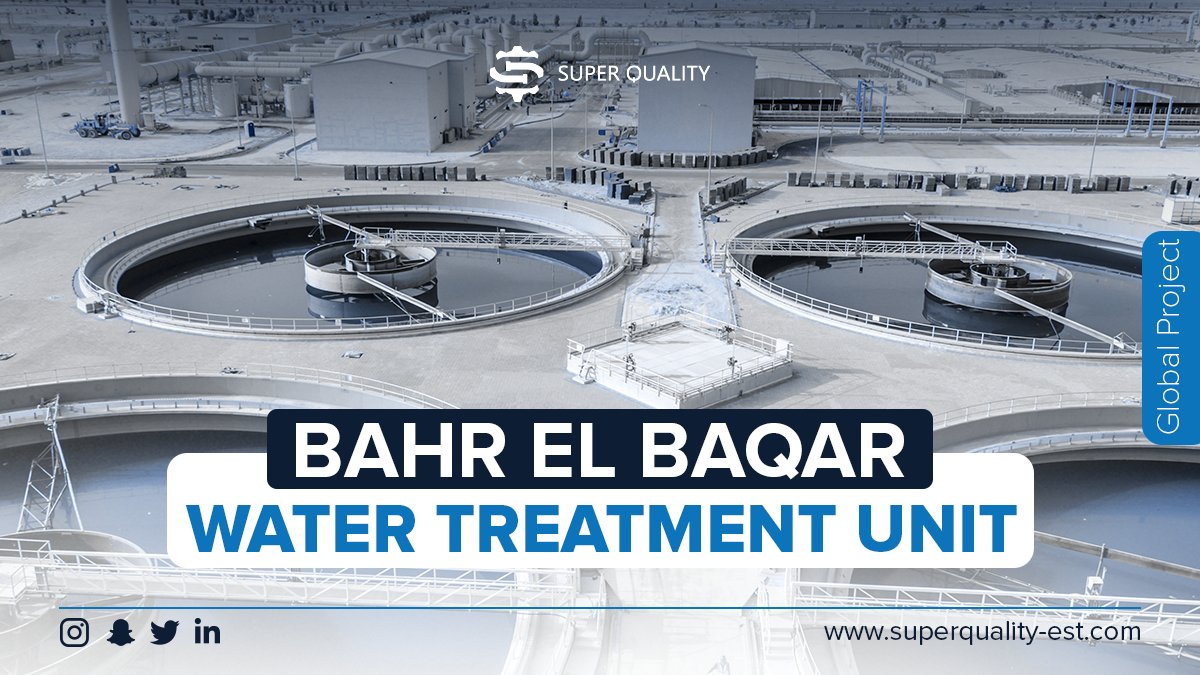 SuperQualityEst's tweet photo. Egypt witnessed the opening of the biggest water treatment unit in the world. It’s called Bahr El Baqar. Its costed 20 Billion EGP. And it produces 5.6 million cubic meters of treated water/day. 

#SuperQuality #سوبركواليتي https://t.co/AmP40Z2uUo