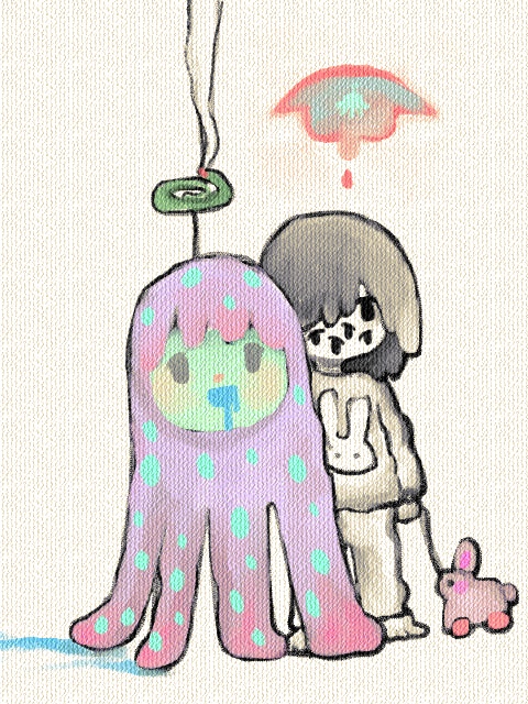 tama9oto's tweet photo. alien friend https://t.co/45fW9pUM5Z