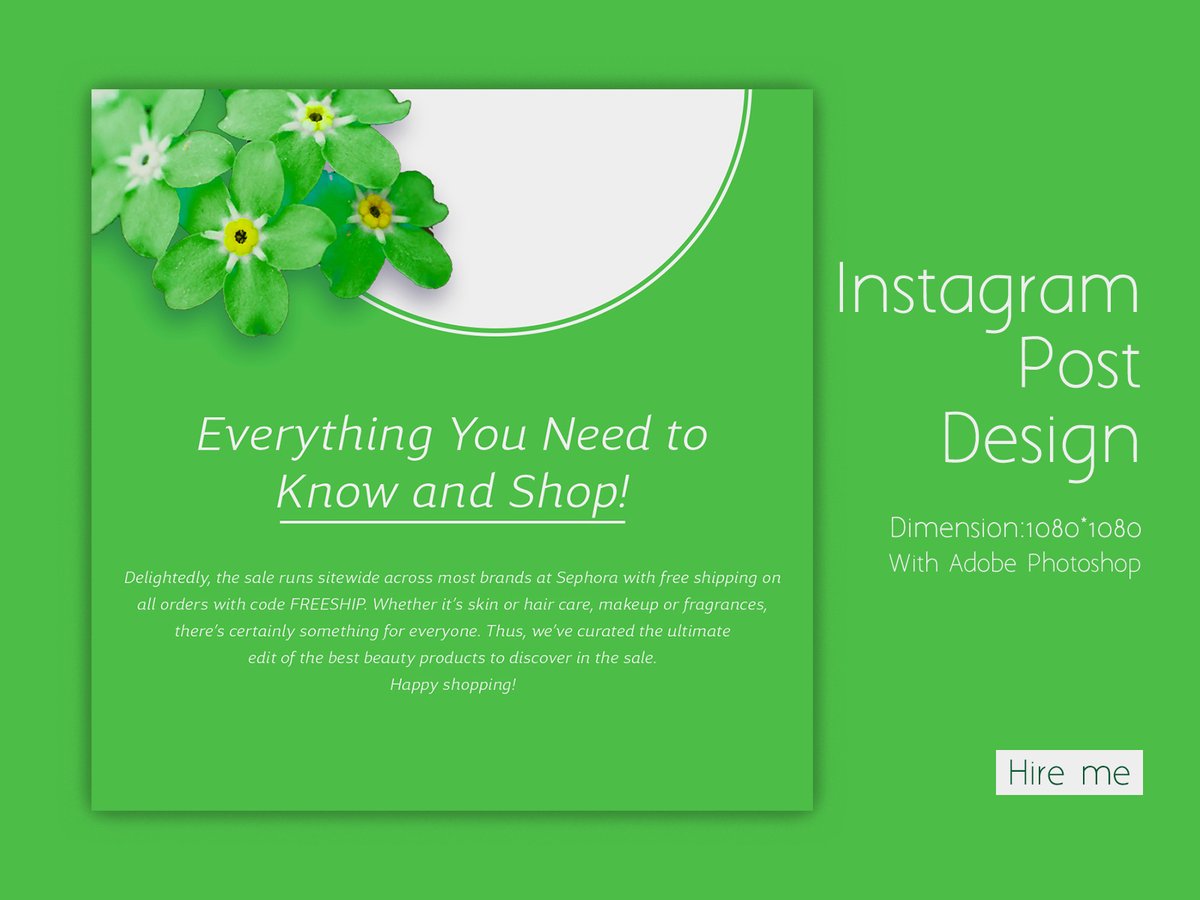 Instagram Post Design by Rukaia Bulbul dribbble.com/shots/18090666…