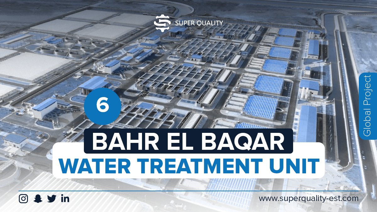 SuperQualityEst's tweet photo. شهدت مصر افتتاح محطة معالجة مياه مصرف بحر البقر التي تعد الأضخم من نوعها على مستوى العالم بتكلفة حوالي 20 مليار جنيه، والتى تعمل بطاقة إنتاجية 5.6 مليون متر مكعب في اليوم من المياه المعالجة ثلاثياً. https://t.co/hgsP3K8cWZ