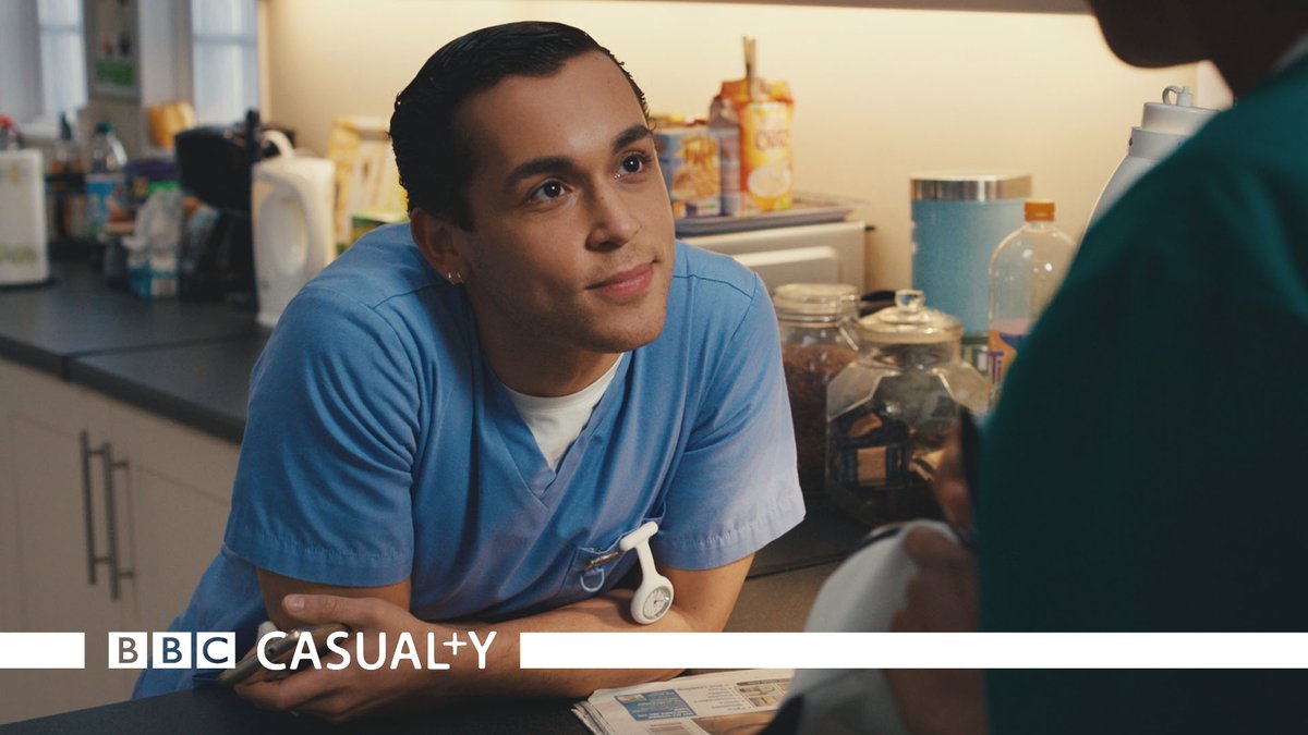 BBCCasualty's tweet photo. Happy #Casualty Day!
 
Tune in tonight for heroic scenes from Matthew, the return of Paige AND another round of Stevie vs Dylan. Who’s ready? 🙋
 
#Casualty 8:35pm on BBC One 📺 https://t.co/AVFLQwyonE