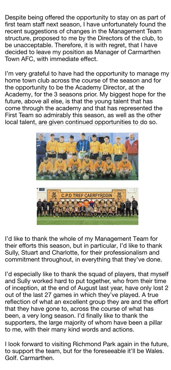 Wales. Golf. Carmarthen. 
<a href="/CarmarthenAFC/">Carmarthen Town AFC 🏴󠁧󠁢󠁷󠁬󠁳󠁿</a> <a href="/Osullivan7Sully/">Sully7</a>