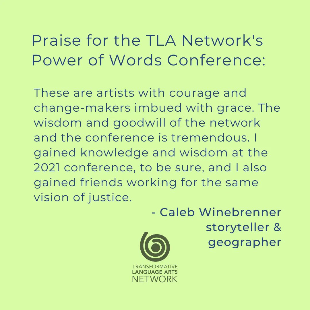 TLANetwork's tweet photo. Our 2022 Power of Words: Hope is a Discipline conference is on sale now through April - spend a weekend with Camille Dungy, Kathleen Adams, and Pádraig Ó Tuama, online 10.13-16. https://t.co/iogruzgX2p
@padraigotuama, @camilledungy, @centerforjournaltherapy, #socialjusticewriting https://t.co/OJmMYCaWb5