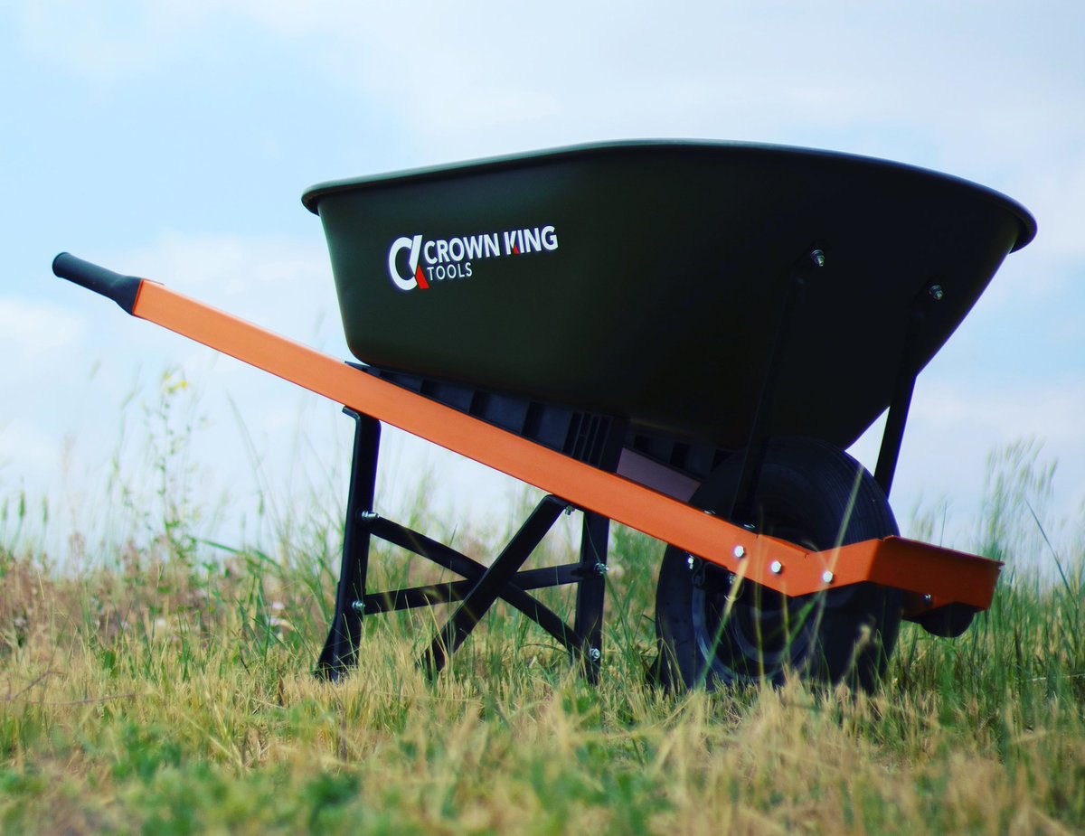 CrownKingTools's tweet photo. Looking forward to unleashing this workhorse on the world. Great things are on the way for Crown King. Request our wheelbarrow at your local hardware store. Maybe they’ll fulfill your wish.  @McCoys @NorthernTool @gemplers @TrueValue @AceHardware @Lowes @HomeDepot https://t.co/kkVFX7wc32