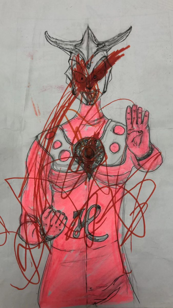 ClydeChiLian's tweet photo. This is the painting I drew for my nephew, but unfortunately destroyed by my nephew, I want to tell you that I love Ultraman very much although I am an adult, I hope I can join.@UltramanETH #UltramanETH https://t.co/gjx4FxxLFL