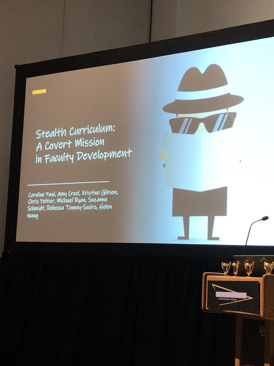 Stealth Curriculum: A Covert Mission in Faculty Development cdmcd.co/LdLk4m #PAS2022