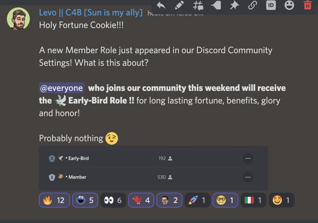 Cookies4brave's tweet photo. probably nothing ;)

@cryptocomnft @fulltimelevo 

#cro #crofam #cookiesforthebrave #earlybird #NFTCommunity #NFTdrop #gm https://t.co/A4mdL5Js4Y