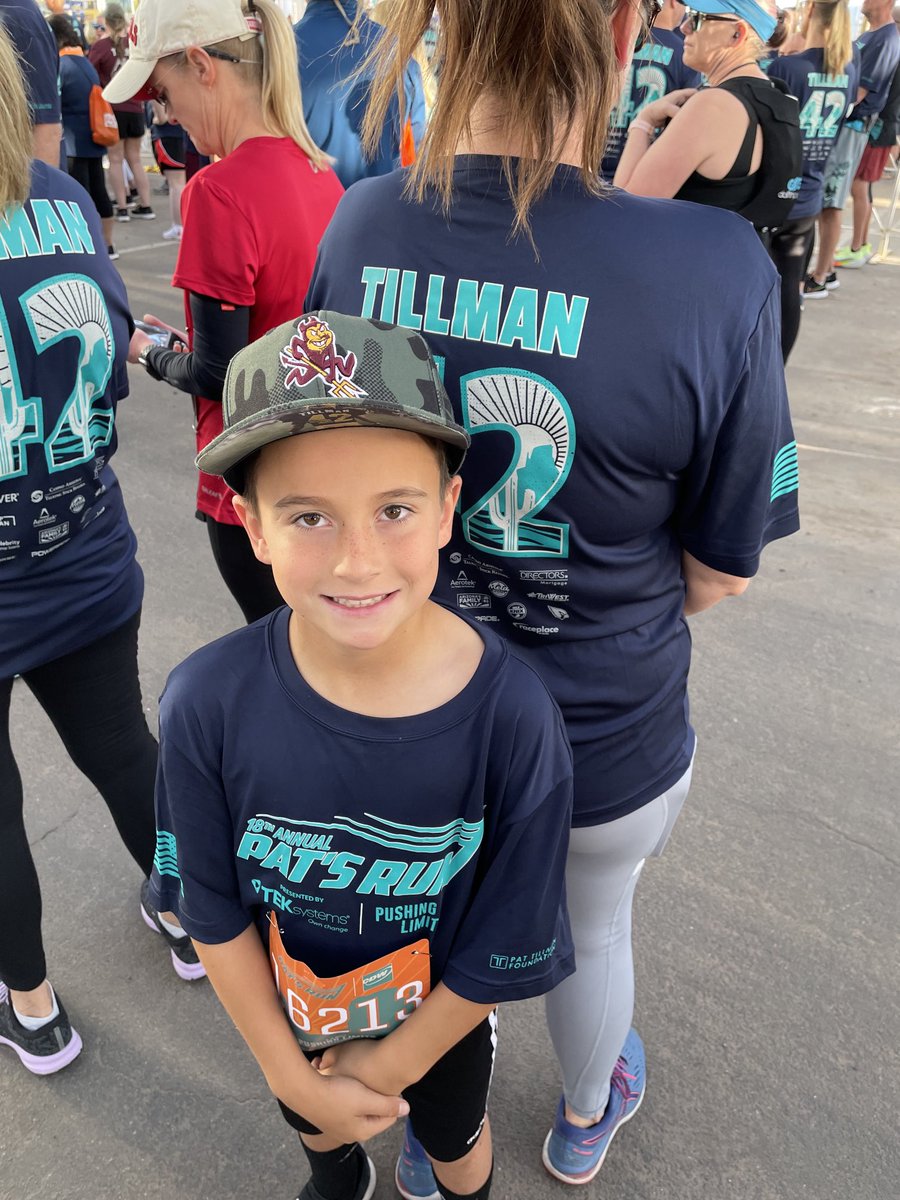 MIdevils11's tweet photo. Tillman keeping the Pat’s Run streak alive…8 years old and 8 races completed. Ran the whole thing this  year ⁦without walking. @DougTammaro⁩ ⁦@pattillmanfnd⁩ #Patsrun #Patrsrun22 https://t.co/nE9mifSX1y