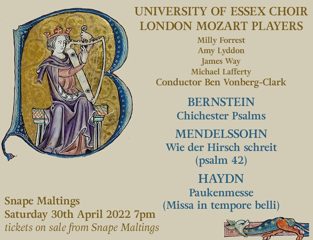 UoEChoir's tweet image. This time next week!! Getting very excited for our concert at Snape Maltings. Tickets still available from brittenpearsarts.org 
With @benvonbergclark and friends from
@1treehillchoir and @ubs choir