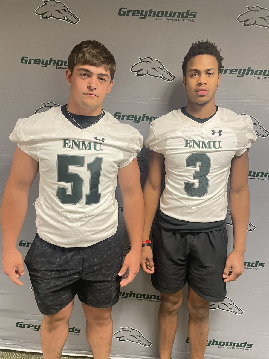 2023 DT Ty Politte and 2023 DE Taboarick Richardson on a visit at Eastern New Mexico! These two are about to blow up! <a href="/ENMUFootball/">Eastern New Mexico University Football</a>