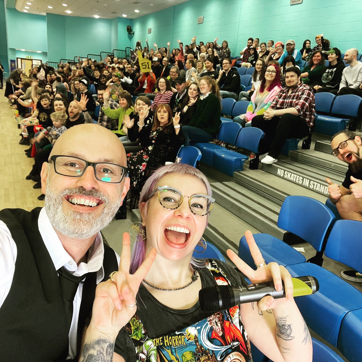 Today I got to stand in a sports hall and commentate a great game of #rollerderby for <a href="/KentRollerDerby/">Kent Roller Derby</a> for the first time since 2019. Even outside of work I spend my life talking…   #goodtobeback #talking #notallworkworkwork