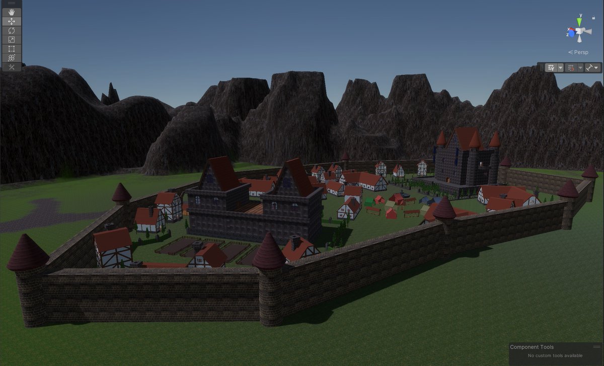 NiceDay46757004's tweet photo. Extended the town a bit. Now I need to switch back and optimize the pathfinding system. Too many navmesh obstacles create a bit of lag. Need to find a way around... 

#unity #rpg #gamedev #devlog #indie #indiegame #mmorpg #demo #showcase https://t.co/WTHMYUmHGR